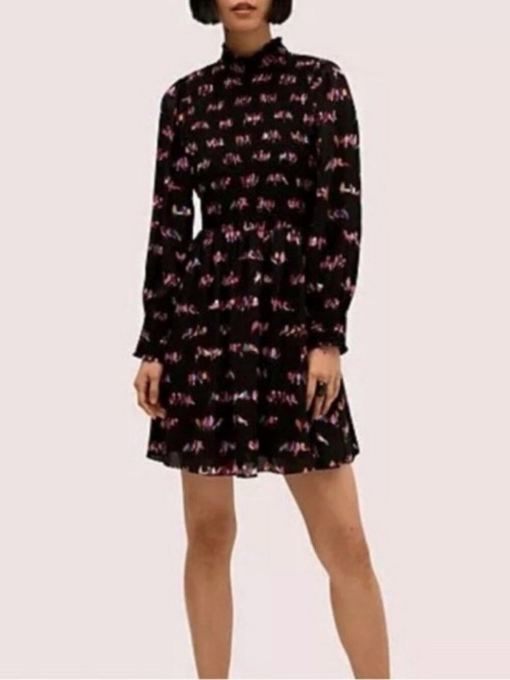 NWT Kate Spade New York Women’s Love Birds Smocked Dress